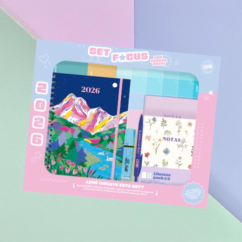 Set focus con agenda a5 100% productividad Valle Encantado - comprar online