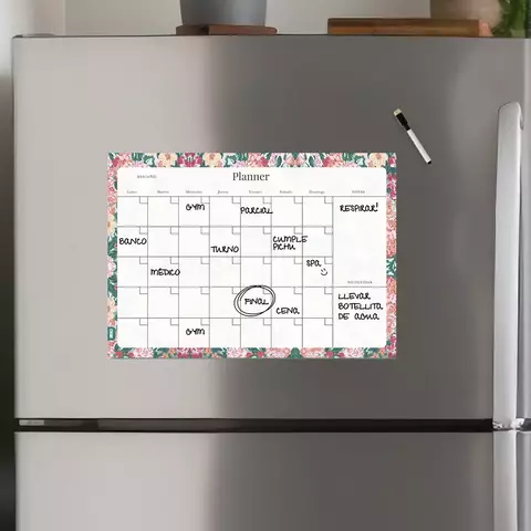 Planificador Mensual Imantado Floribunda - comprar online