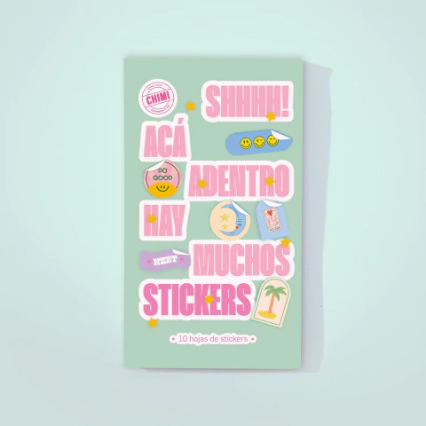 Libreta de Stickers Verano celeste - comprar online