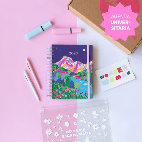 Set con Agenda Universitaria 2026 Valle Encantado - comprar online