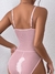 body de renda rosa