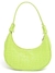 bolsa meia lua croco