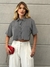 Camisa Cropped Listrada