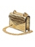 mini bolsa dourada