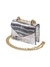 mini bolsa prata