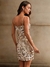 vestido de paetês de alcinhas elegante
