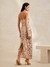 vestido midi de paetês