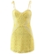 Vestido Amarelinho Lese e Xadrez  2