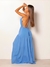 vestido longo de alcinhas com decote V