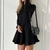 Vestido Preto Manga Longa