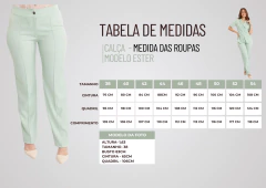 Calca social Ester azul claro uniforme empresarial - loja online