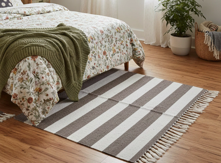 Alfombra Pampa - 0.80 x 1.20 - visón y blanco