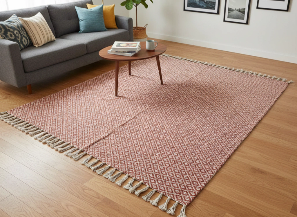 Alfombra Rombo - 1.60 x 1.20 - ladrillo