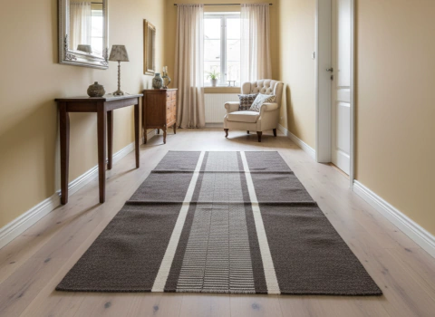 Alfombra Criolla - 1.90 x 0.80 - visón y crudo - comprar online