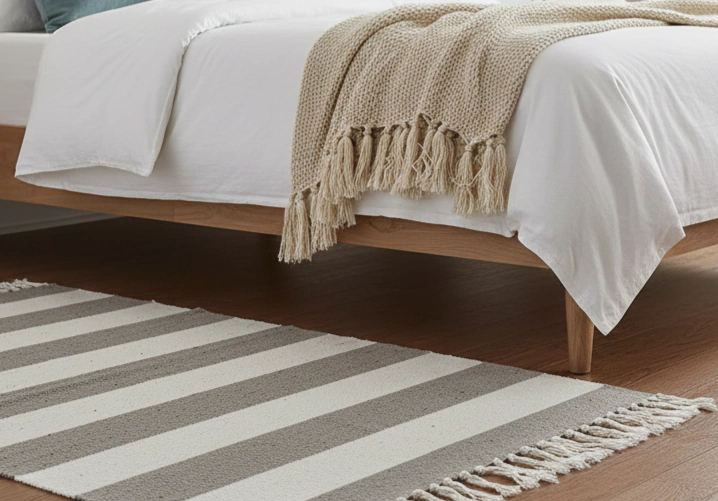 Alfombra Pampa - 0.80 x 1.20 - arpillera y crudo