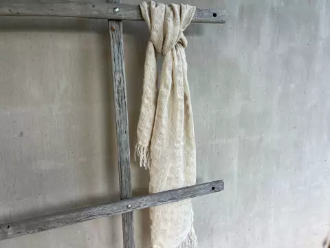 Pashmina tropical mil rayas - crudo - 1.80 x 0.40