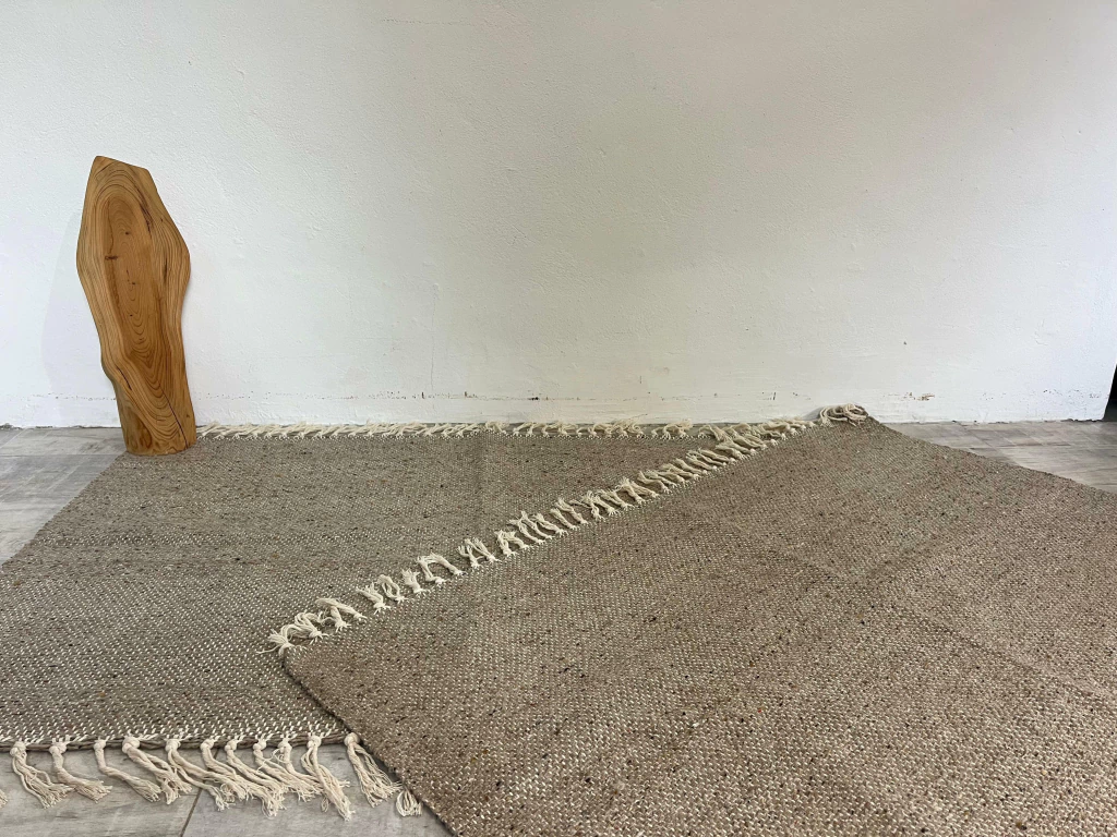 Alfombra Pampa Rústica - 0.80 x 1.20 - beige ceniza oscuro