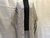 Pashmina - camino de lana clásica - beige ceniza oscuro c/ negro - 2.40 x 0.40