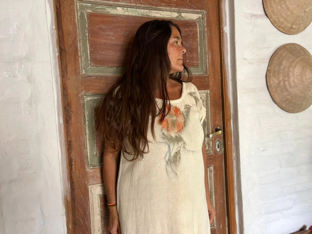 Vestido Pipa de hilo cerrado - TINTES NATURALES