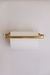 PORTA ROLLO DE COCINA EN BRONCE CON CRISTAL