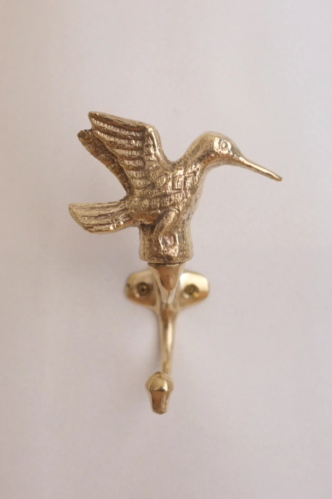 PERCHA COLIBRÍ ~ BRONCE - comprar online