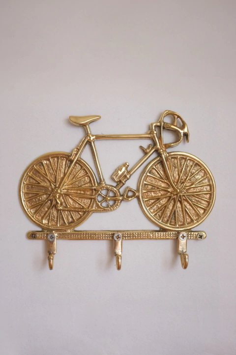 LLAVERO BICI EN BRONCE