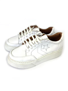 OASIS en cuero reptil y estrella fluo rosa - (copia) - Canela