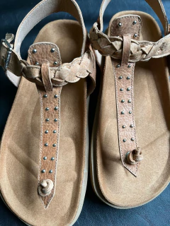 NIZA en cuero suela - Canela