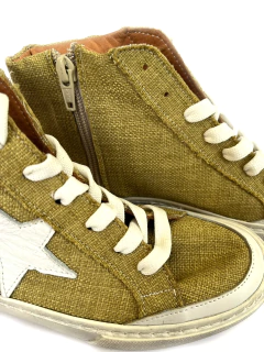 BOTITA en cuero blanco con estrella en glitter plata - (copia) - Canela