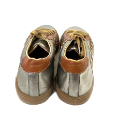 OASIS en cuero reptil y estrella fluo rosa - (copia) - Canela