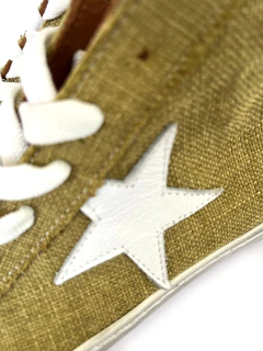 BOTITA en cuero blanco con estrella en glitter plata - (copia) on internet