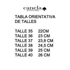 tabla de medidas - comprar online