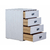 Cajonera Interior Placard 4 Cajones Mesa De Luz Mueble en internet