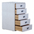 Cajonera Interior Placard 5 Cajones Oficina Apoyo Mueble - El Foco