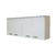 Alacena Platinum 1,60 De 4 Puertas Doble Estante 63cm Alto