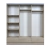 Imagen de Placard Ropero 170x190 3 Puertas Corredizas 3 Cajones Tana Plus