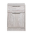 Mesa De Luz Murano 1 Cajón + Puerta Con Tiradores Metalicos Murano