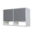 Alacena 1,20 Apertura Vertical Perfil De Aluminio Sorrento