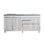Bajo Mesada 1,60 X 0,58 Premium Línea Sorrento 5 cajones