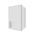 Alacena 30cm melamina blanca con cantos de Aluminio