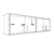 Alacena 1,60m 4 puertas Línea Arco - comprar online