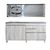 Combo Bajomesada + Mesada con Bacha 1,60x60 Línea Sorrento