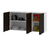 Alacena 1,20 Mueble Cocina Melamina 18mm Premium Aluminio - El Foco