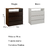 Cómoda Cajonera Melamina 18mm 3 Cajones en internet