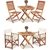 Juego de Mesa de Madera Plegable con 2 Sillas Amancay o 2 Sillones Director para Jardín y exteriores