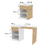 Escritorio Rebatible Con Cajón Mesa Pc Notebook Plegable - comprar online