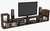 Imagen de Rack Tv Led 2 Modulos Transformable Mesa Lcd Multifunción