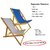 Set 2 Reposeras Madera Lona Plegable Para Pileta Playa Patio - comprar online