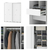 Placard Vestidor Niza 190x218x60 Cubos 4 Cajones Ropero - El Foco