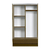 Placard 114x190 2 Puertas Corredizas 2 Cajones Tana Plus